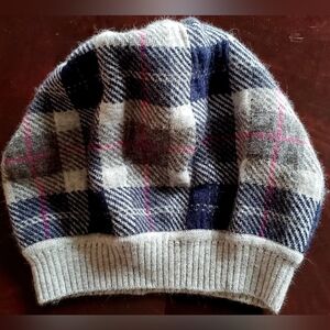 Portolano Women's Plaid Knit Beanie